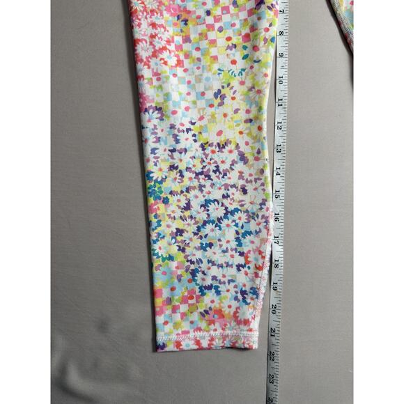 Fabletics/Powerhold Patch Daisy Floral Leggings Women Medium - Picture 5 of 12